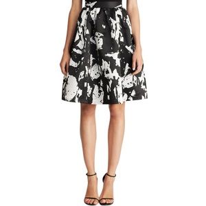 Lucy Paris Black & White Midi Skirt